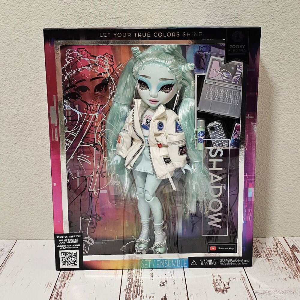 SHADOW HIGH (RAINBOW HIGH) Zooey Electra Teal Turquoise Alien Fashion Doll NIB